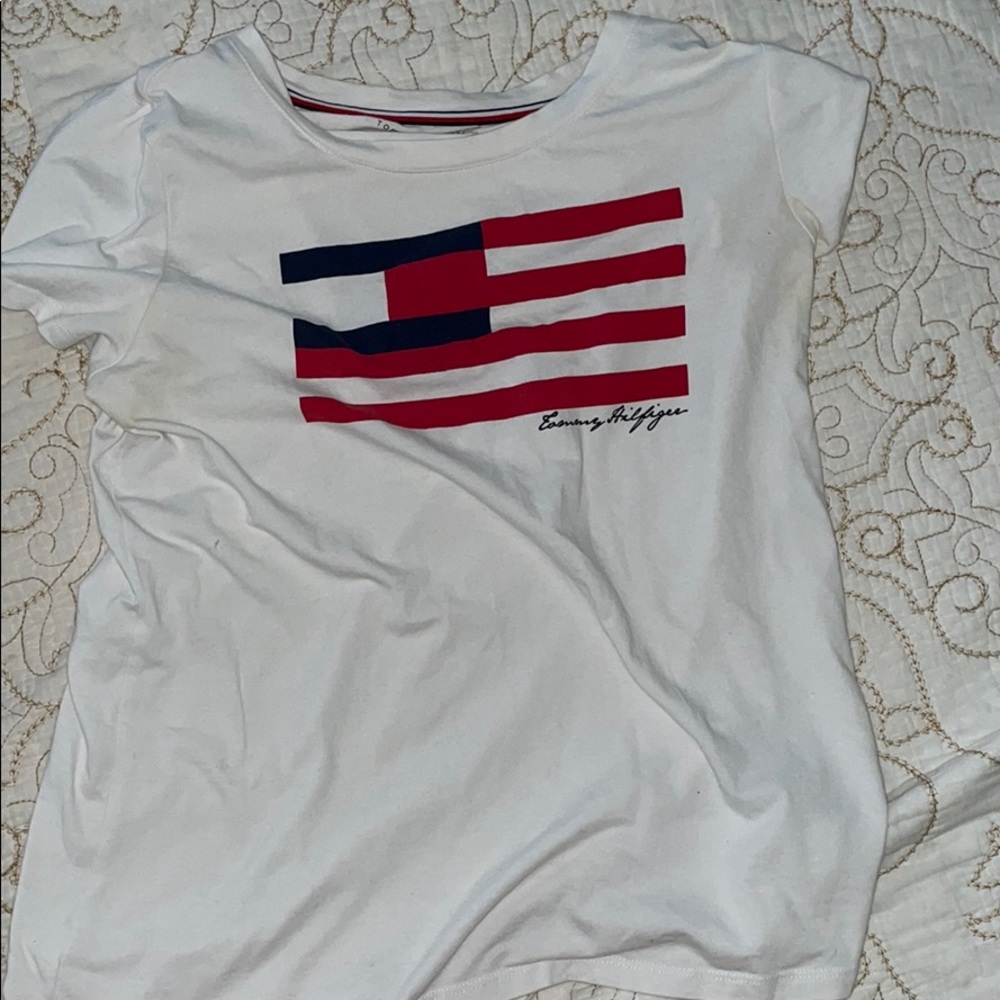 Red white and blue Tommy Hilfiger shirt